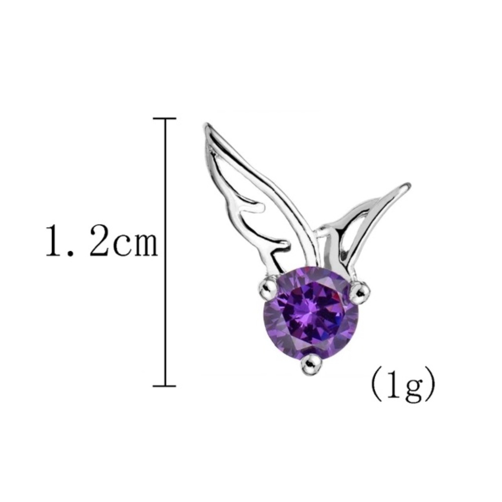 NEW!💙💎🦋BUTTERFLY WINGS! TINY STUDS🦋💎💙ANGEL😇 - Picture 4 of 8